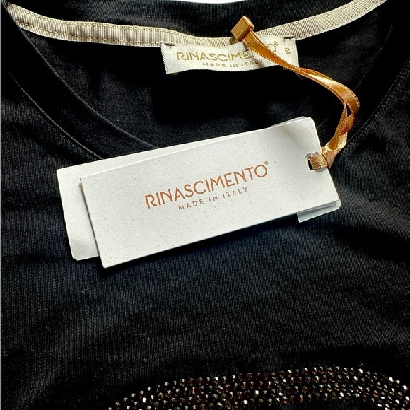 Rinascimento Logo RR T-Shirt, size S, Italian made, NWTS, - Picture 6 of 10